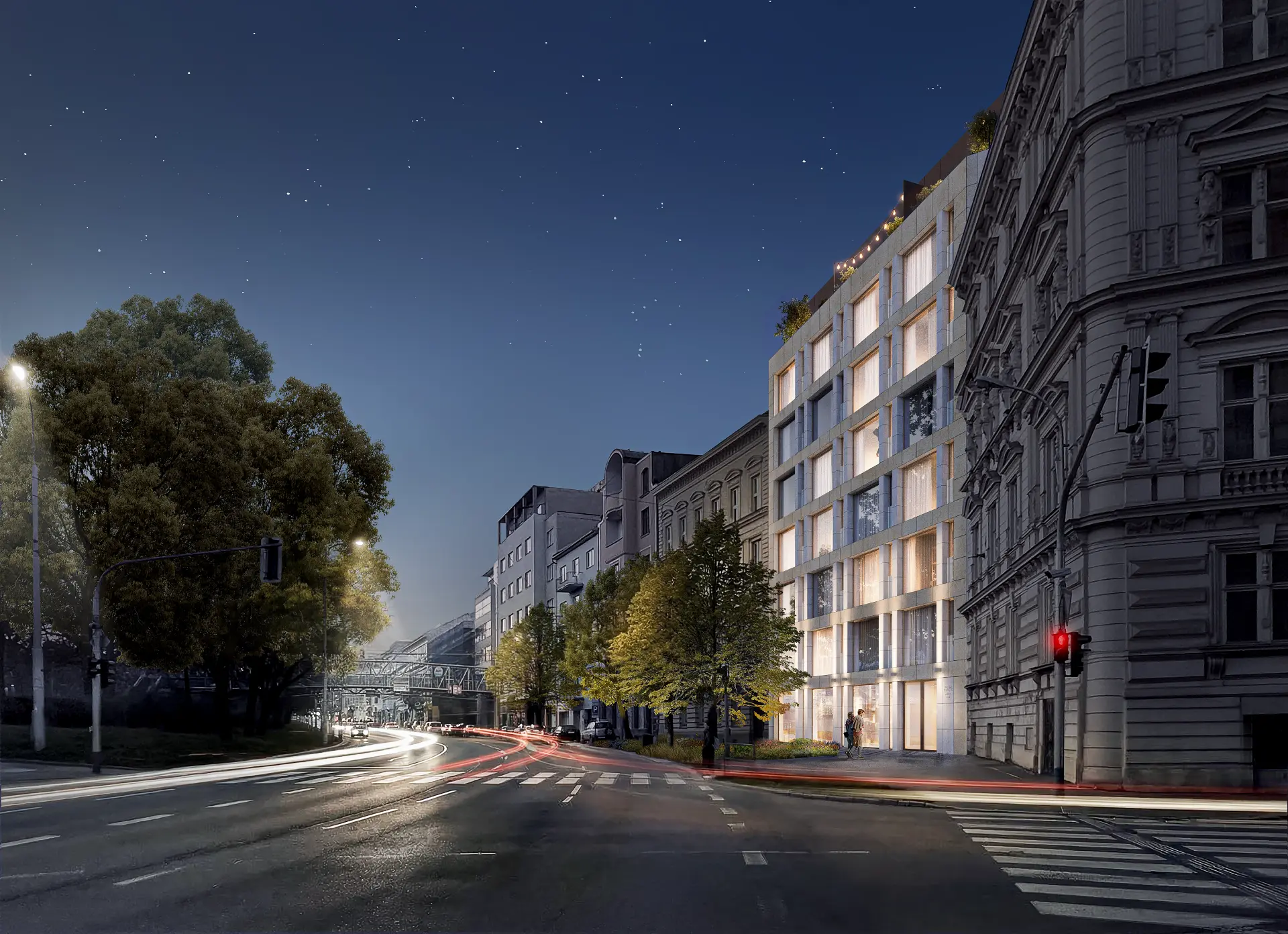 Koliště — pohled z Paláce Glacis