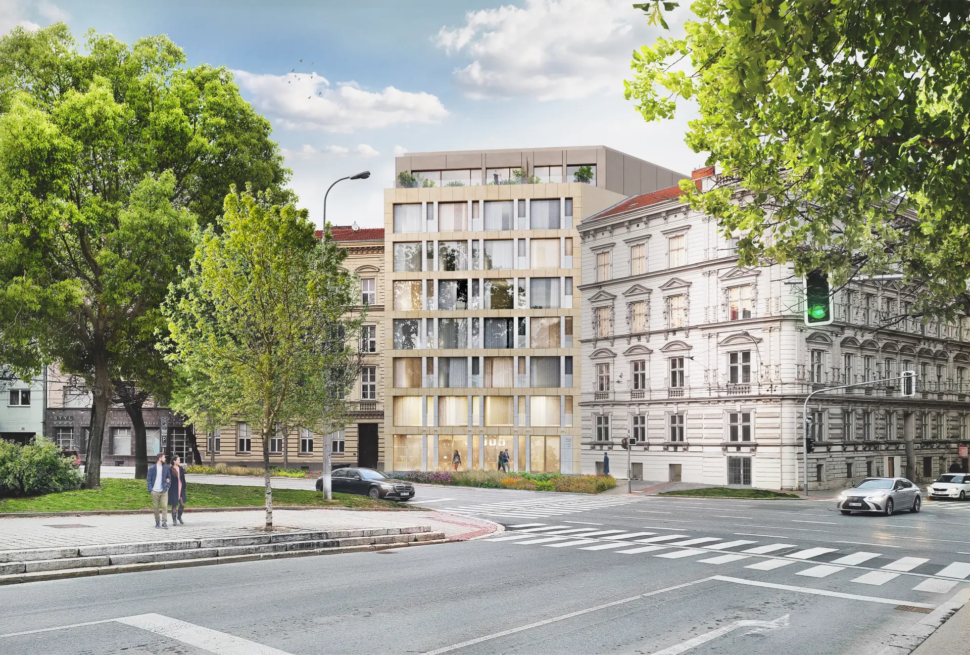 Vizualizace projektu Palác Glacis